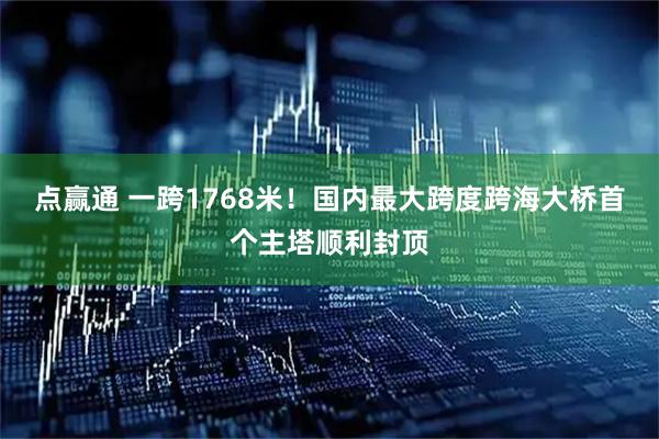 点赢通 一跨1768米！国内最大跨度跨海大桥首个主塔顺利封顶