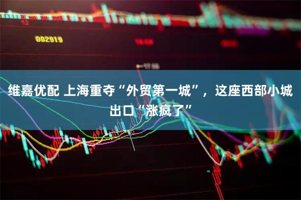 维嘉优配 上海重夺“外贸第一城”，这座西部小城出口“涨疯了”