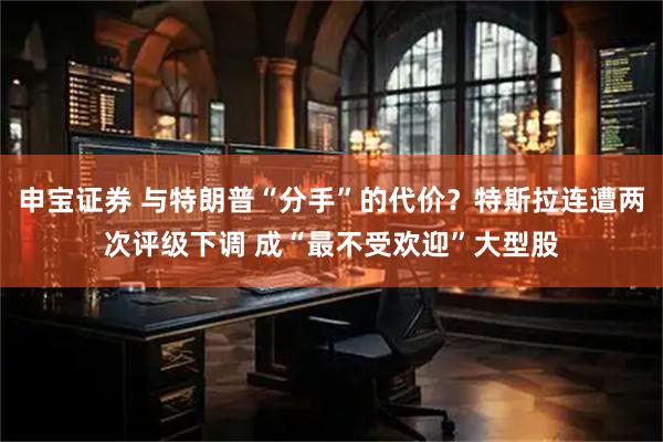 申宝证券 与特朗普“分手”的代价？特斯拉连遭两次评级下调 成“最不受欢迎”大型股