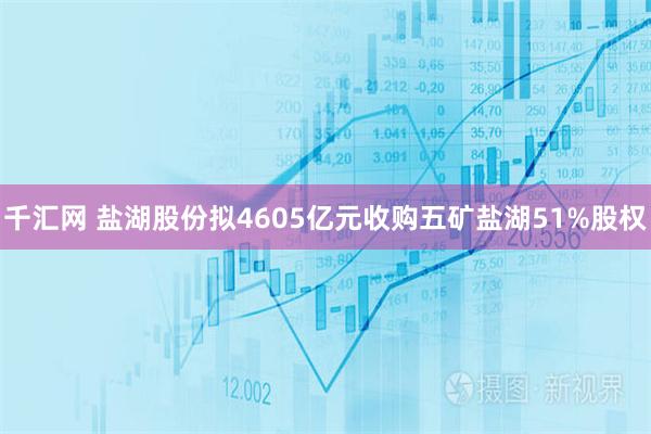 千汇网 盐湖股份拟4605亿元收购五矿盐湖51%股权
